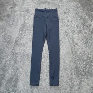 Athleta Leggings Womens Extra Small Blue Elation Ultra High Rise Rib Skinny Leg